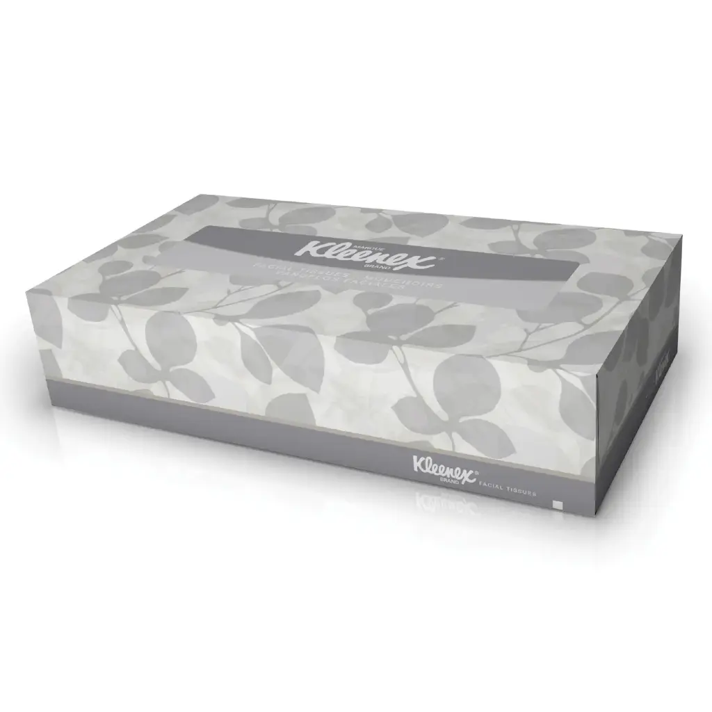 [P05411] KLEENEX FACIAL TISSUE, WHITE 100 SHEETS 36/CS