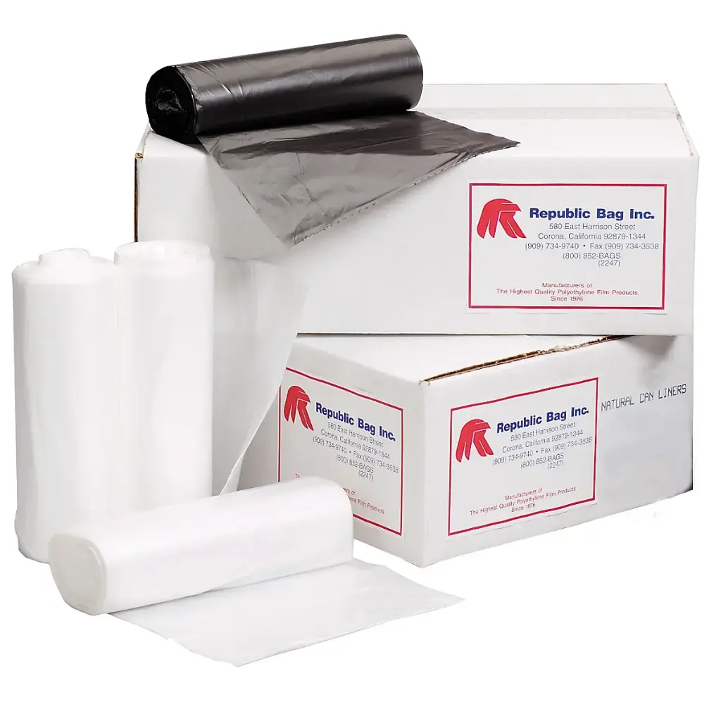 AR2017 17X18 6 MIC 4 GALLON NATURAL HDPE CORELESS ROLL LINER 2000/CS