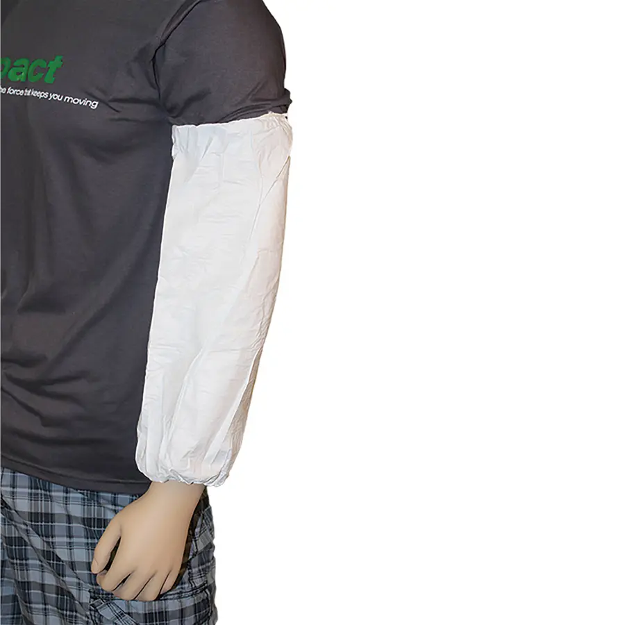 [FS10160] PROMAX SLEEVE COVER  18" WHITE ELASTIC ENDS 100/CS
