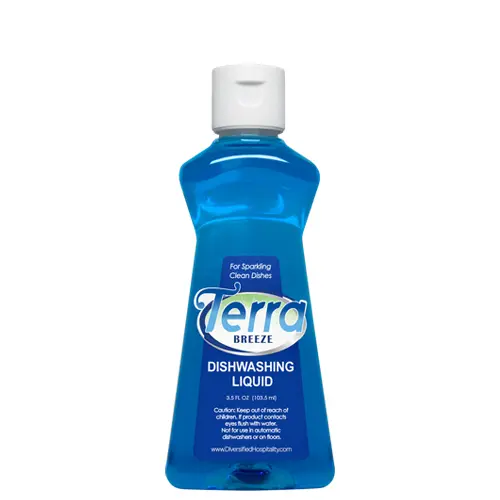 [F94707] TE01-LIQ350 TERRA BREEZE LIQUID DISH DETERGENT 3.5OZ  72/CS