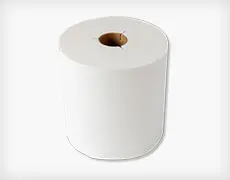 [P12403] 40-007 OASIS BLEACHED HARDWOUND TOWEL WHITE UNIVERSAL 8" 2" CORE 6/CS