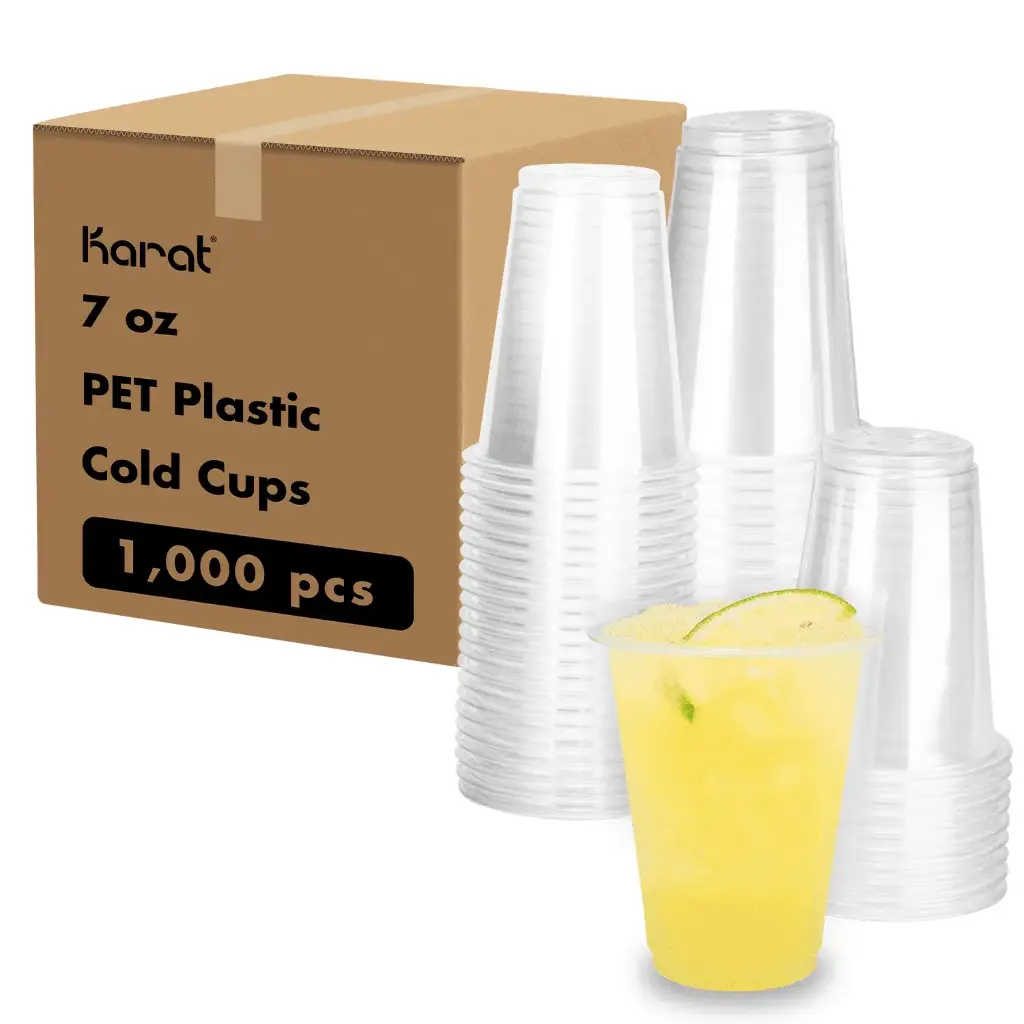 [FS61960] KARAT C-KC7 7OZ PLASTIC PET COLD CUPS 1000/CS