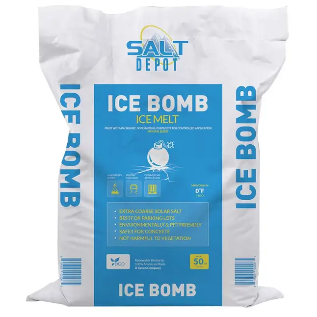 [F83512] ICE BOMB EXTRA COURSE ROCK SALT 50# BAG (BLUE BAG)