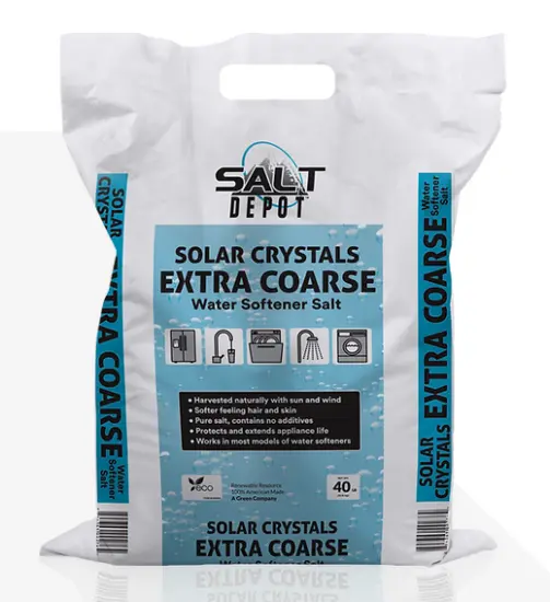 [F83505] SOLAR CRYSTALS EXTRA COARSE 50# BAG WATER SOFTENER SALT (BLUE SACK)