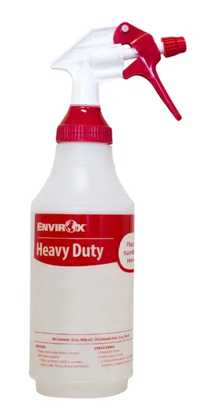 [C82499] ENVIROX Absolute™ Bottle & Spray Head - Heavy Duty Red H2Orange2® Hyper-Concentrate 112 #1 Silk-Screened