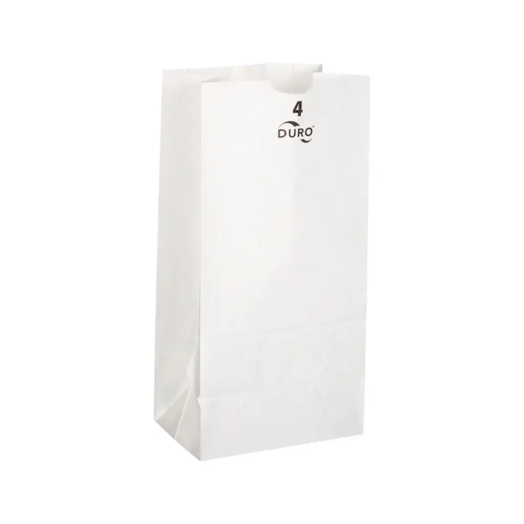[FS16001] 51004 DURO 4# SOS WHITE BAG 30# VIRGIN SFI BPI - 500/CS