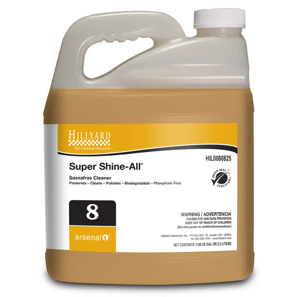 [C21523] HIL0080825 ARSENAL 1 SUPER SHINE-ALL CLEANER #8 4/2.5 LT/CS