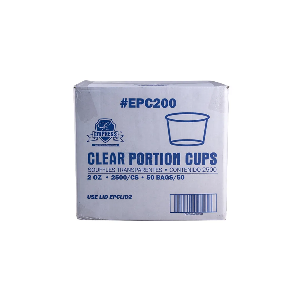 EPC200 EMPRESS PLASTIC PORTION CUP 2 OZ, CLEAR 2500/CS