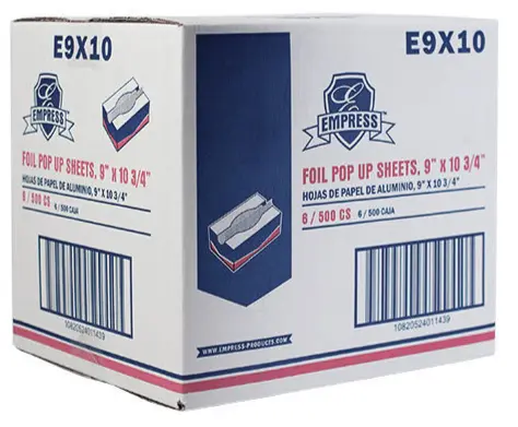 E9X10 EMPRESS FOIL POP UP 500 SHEETS 9"X10.75" 6 BX/CS