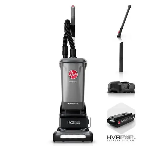 [E51671] HOOVER CH91600 BATTERY UPRIGHT COMMERCIAL VACUUM WITH CHARGER