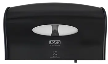 [P43105] LOCOR D67043-A 2 ROLL JUMBO JRT BATH TISSUE DISPENSER BLACK SIDE BY SIDE
