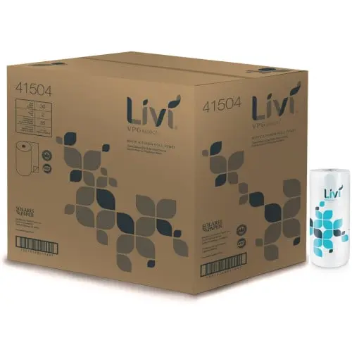 [P93311] 41504 LIVI VPG SELECT WHITE KITCHEN ROLL TOWEL WHITE 30/CS