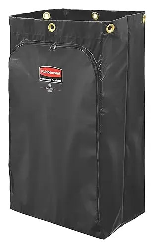 [T95313] RUBBERMAID JANITOR CART BAG, BLACK 24 GL 1/EA