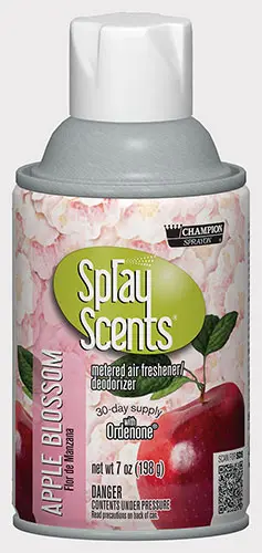 [C22541] APPLE BLOSSOM AIR FRESHENER STANDARD METERED 7 OZ CAN 12 EA/CS
