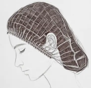 [FS5281] HAIRNET 22" DARK BROWN NYLON 144/BOX